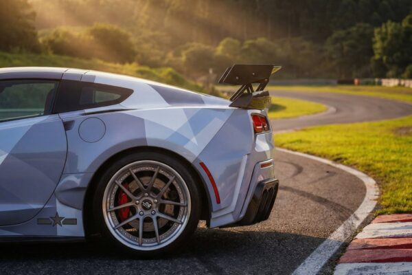 DarwinPRO 2013-2017 Chevrolet Corvette C7 Z51 BKSS Style Fiber Reinforce Ploymer Wide Rear Fender