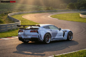 DarwinPRO 2013-2017 Chevrolet Corvette C7 Z51 BKSS Style Fiber Reinforce Ploymer Wide Rear Fender - image 4