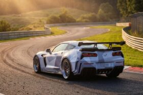 DarwinPRO 2013-2019 Corvette C7 Stingray AR Style Carbon Fiber Side Skirts Extension - image 3