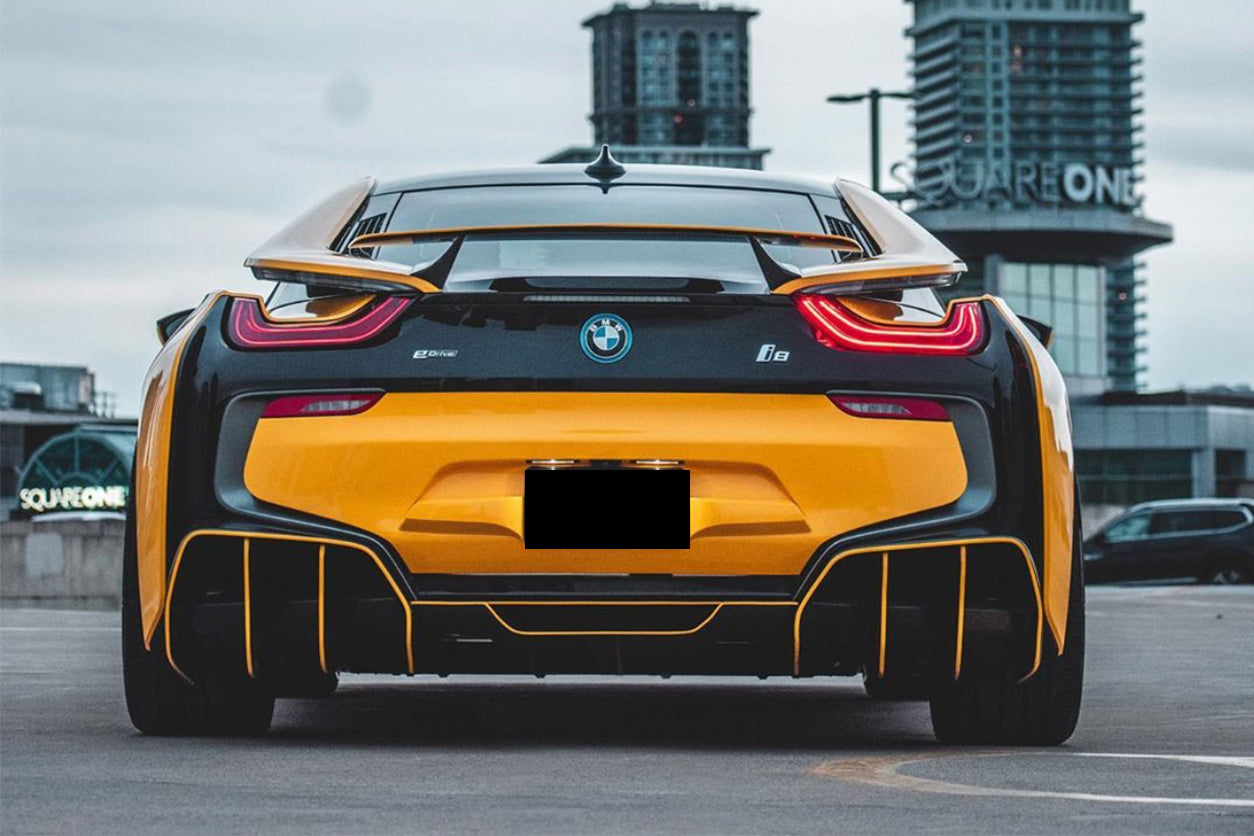 DarwinPRO 2014-2020 BMW i8 BZK Carbon Fiber Rear Diffuser