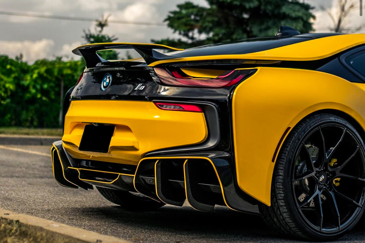 DarwinPRO 2014-2020 BMW i8 BZK Carbon Fiber Trunk Spoiler