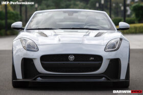 DarwinPRO 2013-2017 Jaguar F-Type Coupe & Convertible IMP Performance Partial Carbon Fiber Front Bumper with Lip - image 2