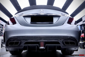 DarwinPRO 2015-2021 Mercedes Benz W205 C63 S AMG Sedan IMP Performance Carbon Fiber Rear Diffuser - image 8