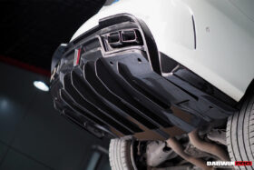DarwinPRO 2015-2021 Mercedes Benz W205 C63 S AMG Sedan IMP Performance Carbon Fiber Rear Diffuser with Caps - image 6