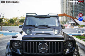DarwinPRO 2008-2018 Mercedes Benz W463 G Wagon IMP Style Carbon Fiber Front Roof Spoiler | Fits G500, G550, G63 AMG, G65 AMG - image 9
