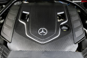 DarwinPRO 2019-2023 Mercedes Benz W464 G Wagon Dry Carbon Fiber Engine Cover Replacement Fits G500, G550 - image 3