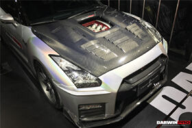 DarwinPro Aerodynamics DarwinPRO GTR R35 CBA DBA IMP Performance Carbon Fiber Hood - Image 3