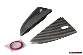 DarwinPRO 2016-2025 Porsche 718 Cayman Boxster GT4RS Style Autoclave Carbon Fiber Rear Diffuser Lip With Winglets And Exhaust Tips - image 8