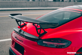 DarwinPro Aerodynamics DarwinPRO 718 981 Cayman Boxster BKSS Style Carbon Fiber Trunk Spoiler - Image 5