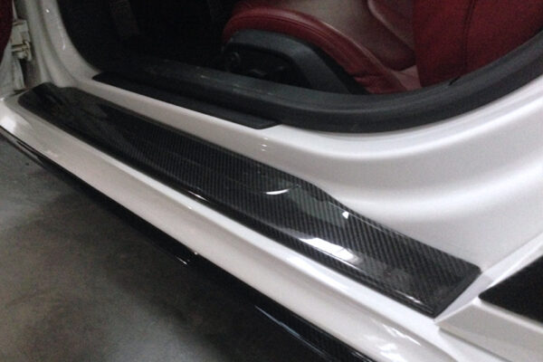 DarwinPRO 2006-2015 Audi R8 Coupe & Spyder P Style Carbon Fiber Door Sills Steps Cover