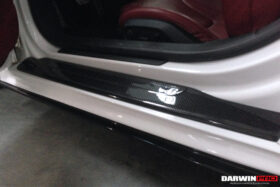 DarwinPRO 2006-2015 Audi R8 Coupe & Spyder P Style Carbon Fiber Door Sills Steps Cover - image 3