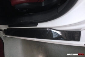 DarwinPRO 2006-2015 Audi R8 Coupe & Spyder P Style Carbon Fiber Door Sills Steps Cover - image 4