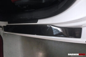 DarwinPRO 2006-2015 Audi R8 Coupe & Spyder P Style Carbon Fiber Door Sills Steps Cover - image 5