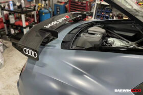 DarwinPro Aerodynamics DarwinPRO R8 GEN2 Coupe & Spyder Performance Parts Style Dry Carbon Fiber Trunk Wing with