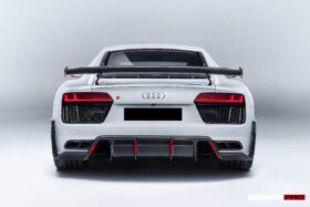 DarwinPro Aerodynamics DarwinPRO R8 GEN2 Coupe & Spyder Performance Parts Style Dry Carbon Fiber Trunk Wing with