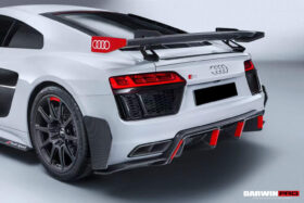 DarwinPro Aerodynamics DarwinPRO R8 GEN2 Coupe & Spyder Performance Parts Style Dry Carbon Fiber Trunk Wing with