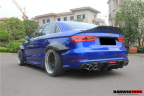 DarwinPRO 2013-2016 Audi S3 & A3 Sline Sedan BKSS Style Rear Diffuser with LED Light - image 6
