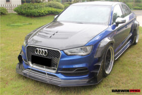 DarwinPRO 2013-2016 Audi S3 & A3 Sline 8V.1 Sedan and Sportback BKSS Style Front Lip with Under Board - image 2