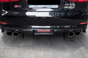 DarwinPRO 2013-2016 Audi S3 & A3 Sline Sedan BKSS Style Rear Diffuser with LED Light - image 3