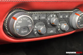 DarwinPro Aerodynamics DarwinPRO Dry Carbon Fiber AC Control Panel Cover Fits 488, Pista for Ferrari 488 - Image 4