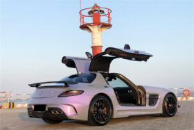 DarwinPRO 2010-2015 Mercedes Benz W197 SLS AMG BKSS Style Carbon Fiber Trunk Spoiler - image 1