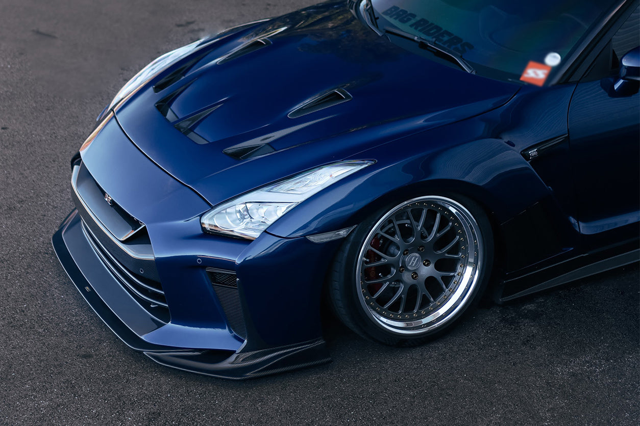 DarwinPro Aerodynamics DarwinPRO GTR R35 BKSSII Style Carbon Fiber Hood Fit CBA, DBA, EBA