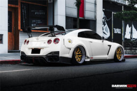 DarwinPRO 2008-2023 Nissan GTR R35 CBA DBA EBA BKSSII Style Rear Bumper with Diffuser Undertray And LED Light - image 8