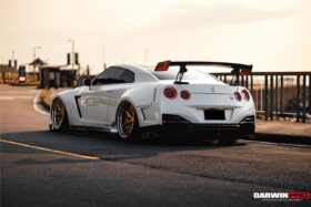 DarwinPRO 2008-2023 Nissan GTR R35 CBA DBA EBA BKSSII Style Rear Bumper with Diffuser Undertray And LED Light - image 9