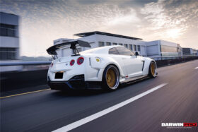 DarwinPRO 2008-2023 Nissan GTR R35 CBA DBA EBA BKSSII Style Rear Bumper with Diffuser Undertray And LED Light - image 10