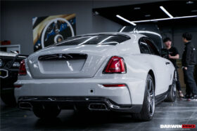 DarwinPRO 2016-2021 Rolls-Royce Wraith & Dawn BKSS Style Partial Carbon Fiber Rear Bumper - image 8