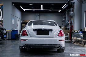 DarwinPRO 2016-2021 Rolls-Royce Wraith & Dawn BKSS Style Partial Carbon Fiber Rear Bumper - image 9