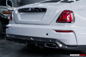 DarwinPRO 2016-2021 Rolls-Royce Wraith & Dawn BKSS Style Partial Carbon Fiber Rear Bumper - image 10