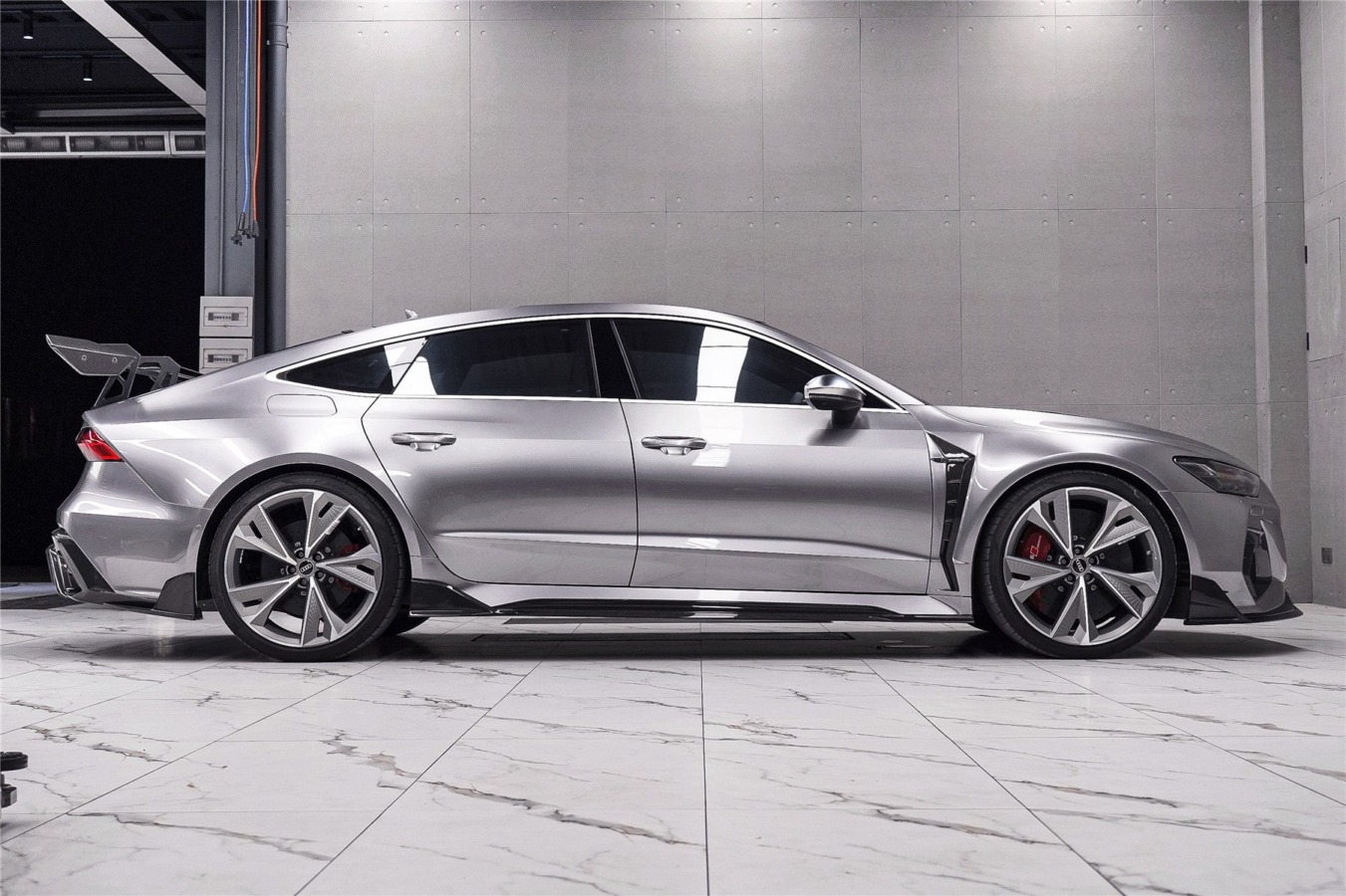 DarwinPRO 2019-UP Audi RS6 Avant C8 & RS7 C8 Quattro IMP Design Side Skirts Under Board