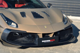 DarwinPRO 2015-2020 Ferrari 488 GTB | Spider Partial Carbon Fiber Hood - DarwinPRO Challenge Evo Modena Design - image 9