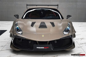 DarwinPRO 2015-2020 Ferrari 488 GTB | Spider Partial Carbon Fiber Hood - DarwinPRO Challenge Evo Modena Design - image 4