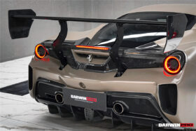 DarwinPRO 2015-2020 Ferrari 488 GTB Challenge Evo Modena Style Rear Bumper With Deck Lid Wing & Diffuser - image 4