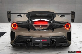 DarwinPRO 2015-2020 Ferrari 488 GTB Challenge Evo Modena Style Rear Bumper With Deck Lid Wing & Diffuser - image 2