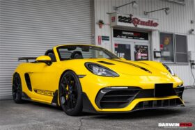 DarwinPRO 2021-2025 Porsche 718 Cayman And Boxster Stuttmate Part Carbon Fiber Front Bumper With ACC Hole - image 10