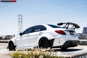 DarwinPRO 2015-2021 Mercedes Benz W205 C63 S AMG Sedan IMP Performance Carbon Fiber Rear Diffuser with Caps - image 10