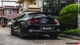 DarwinPRO 2015-2023 Mercedes Benz C63 Partial Carbon Fiber Rear Bumper DarwinPRO (IMP Design) Fits W205 AMG Coupe - image 6