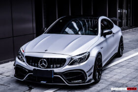 DarwinPRO 2015-2021 Mercedes Benz W205 C63 C63S AMG Coupe IMP Performance Partial Carbon Fiber Front Bumper With Canards - image 8