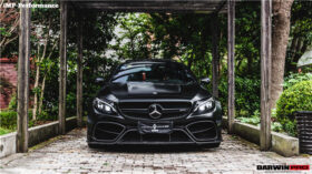 DarwinPRO 2015-2021 Mercedes Benz W205 C63 C63S AMG Coupe IMP Performance Partial Carbon Fiber Front Bumper With Canards - image 10