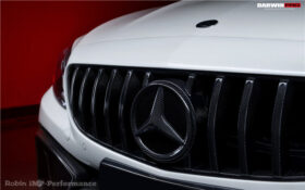 DarwinPRO 2015-2018 Mercedes Benz W205 C63 & C63S AMG Coupe IMP Carbon Fiber Grille LOGO Cover - image 4