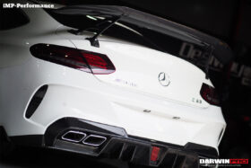DarwinPRO 2015-2023 Mercedes Benz C63 Partial Carbon Fiber Rear Bumper DarwinPRO (IMP Design) Fits W205 AMG Coupe - image 2