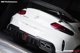 DarwinPRO 2015-2023 Mercedes Benz C63 Partial Carbon Fiber Rear Bumper DarwinPRO (IMP Design) Fits W205 AMG Coupe - image 3