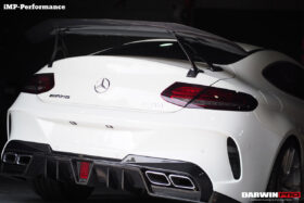 DarwinPRO 2015-2023 Mercedes Benz C63 Partial Carbon Fiber Rear Bumper DarwinPRO (IMP Design) Fits W205 AMG Coupe - image 5