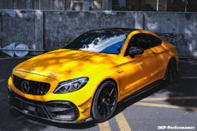 DarwinPRO 2015-2021 Mercedes Benz W205 C63 C63S AMG Coupe IMP Performance Partial Carbon Fiber Front Bumper With Grille & Canards - image 10
