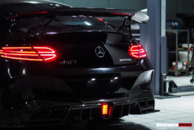 DarwinPRO 2015-2023 Mercedes Benz C63 Partial Carbon Fiber Rear Bumper DarwinPRO (IMP Design) Fits W205 AMG Coupe - image 8