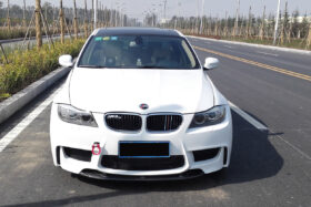 DarwinPRO 2008-2012 BMW 3 Series E90 LCI 1M Style Front Bumper with Lip Splitter - image 2