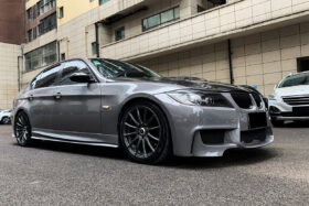 DarwinPRO 2008-2012 BMW 3 Series E90 LCI 1M Style Front Bumper with Lip Splitter - image 6